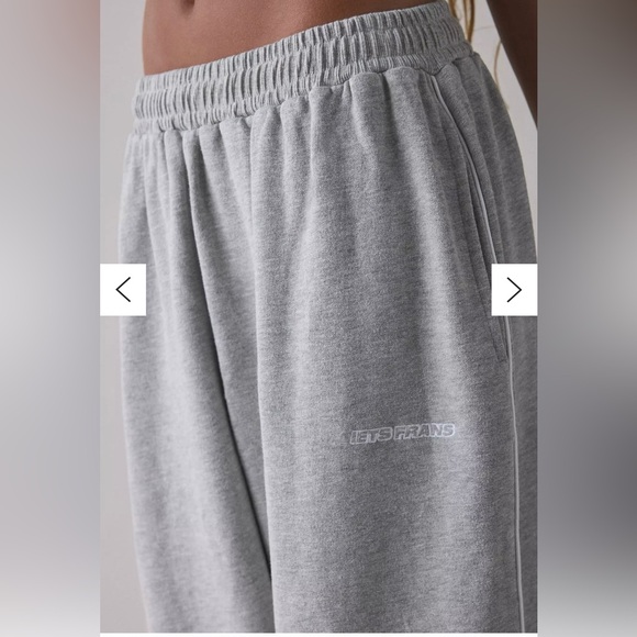 iets frans & Urban Outfitters Harri Wide Leg Jogger Pant - Gray SweatPants - Picture 3 of 8